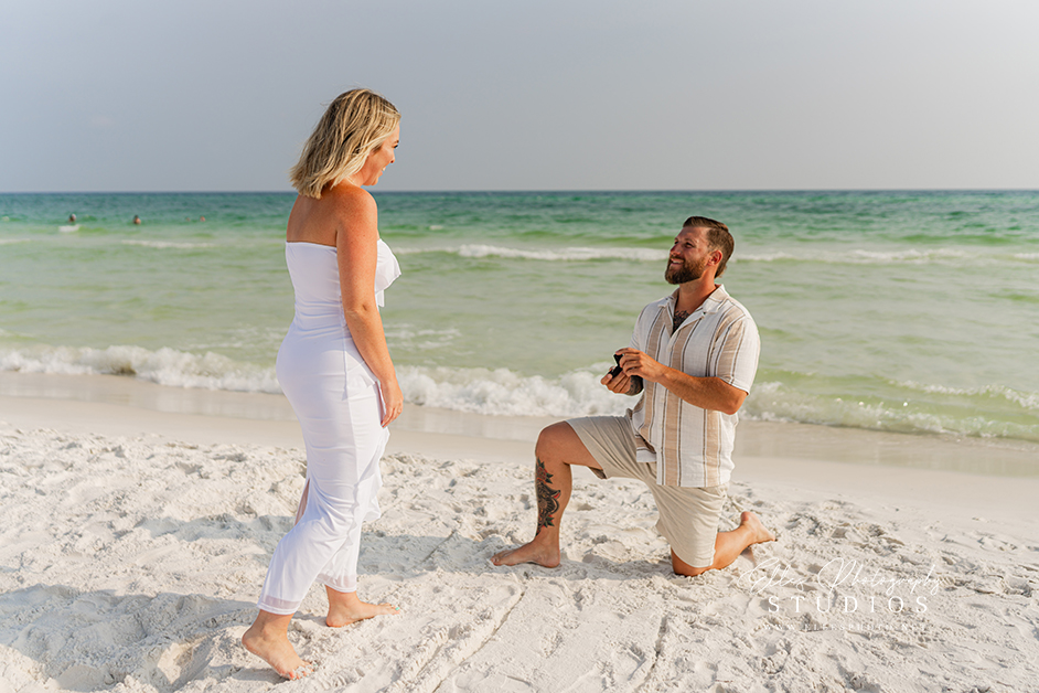 Panama City Beach Surprise Engagement Photos - Elles Photography 